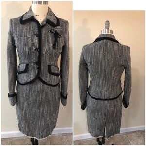 Black and White Suit